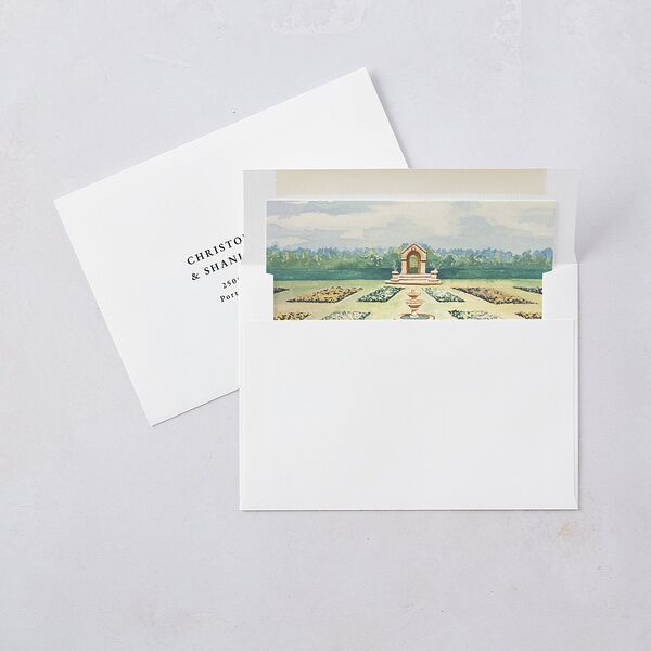 Medieval Castle Storybook Envelope Liners Almond Standard