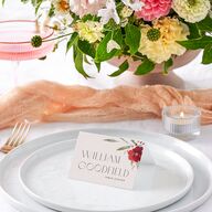 Beloved Union Place Cards Merlot Signature