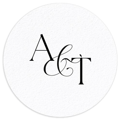 Classic Capture Engagement Party Coasters Midnight Cardboard Circle