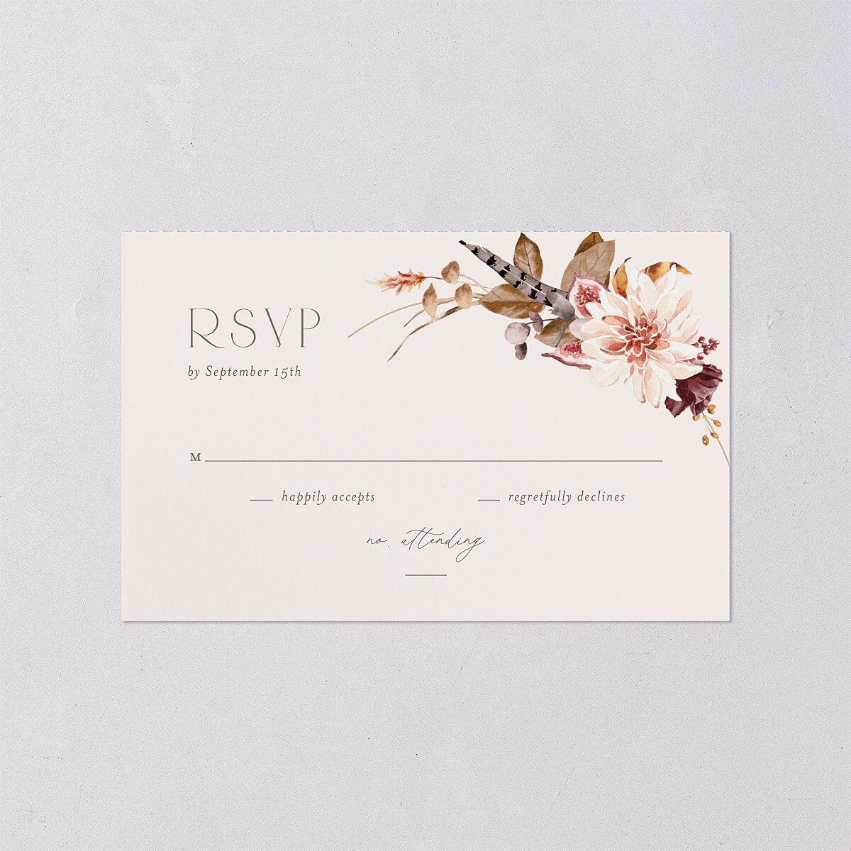 Eclectic Adornment All-in-One Wedding Invitations — view 4