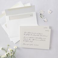 Handwritten Love Note Rehearsal Dinner Invitations Ivory Signature Blank Standard