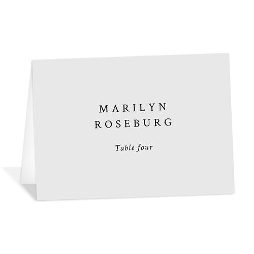 Simply Elegant Place Cards Pale Blue Signature