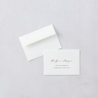 Gilded Botanical Foil Response Card Gold Burgundy Signature Standard