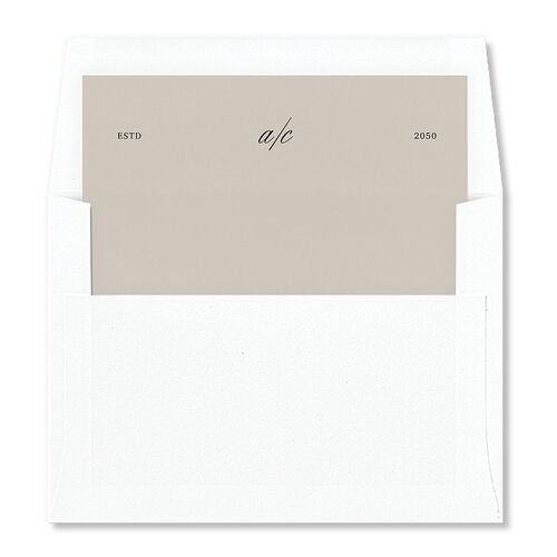 Elegant Old Money Script Photo Envelope Liners Midnight Standard