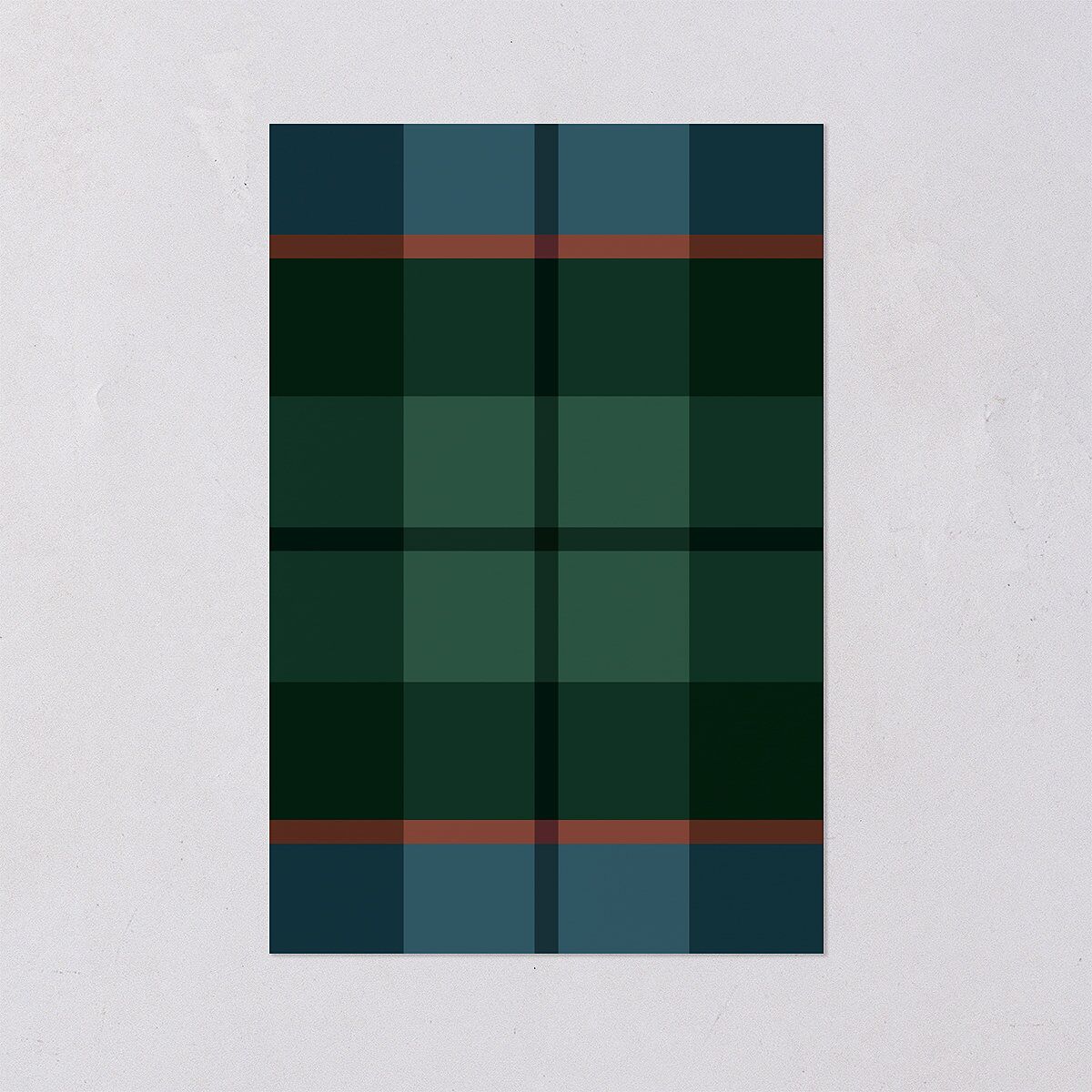 Tartan Crest Table Numbers Moody Blue Signature
