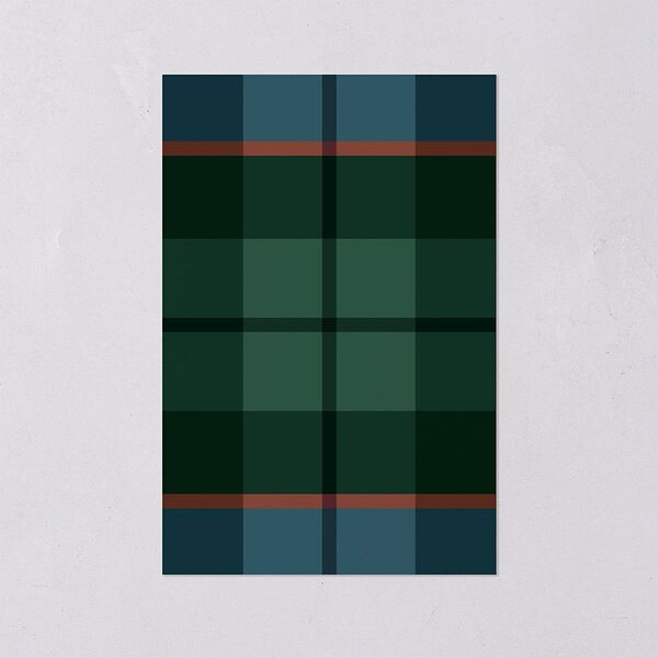 Tartan Crest Table Numbers Moody Blue Signature