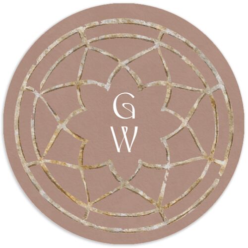 Fairytale Garden Wedding Stickers Sage Circle