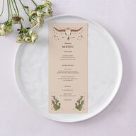 Southwestern Nouveau Menus Red Clay Signature