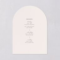 Monogram Arch Foil Wedding Invitations Gold Champagne Signature Blank Arch No