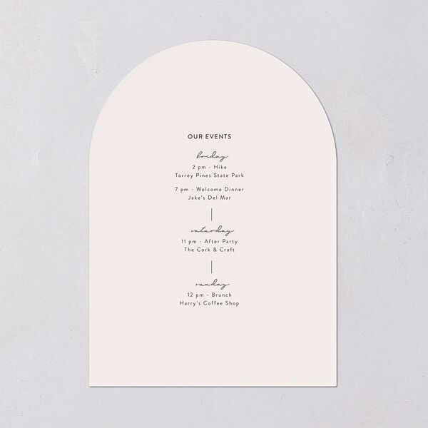Monogram Arch Foil Wedding Invitations Gold Champagne Signature Blank Arch No