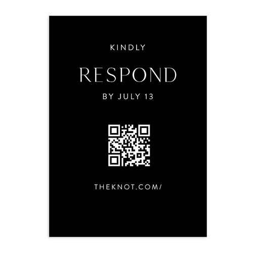 Window Gallery QR Code RSVP Cards Midnight Signature Standard
