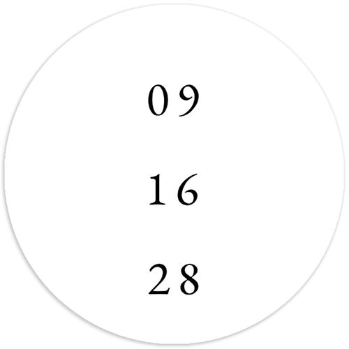 Minimal Rings Wedding Stickers Pure White