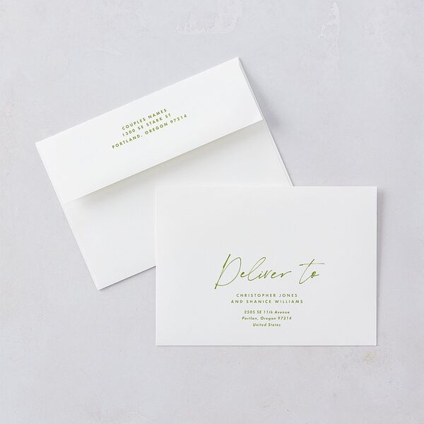 Picture This Photo Wedding Invitations Greenery Signature Blank No Standard