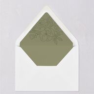 Vintage Botanical Sketch Euro Envelope Liners Dark Camo Luxe