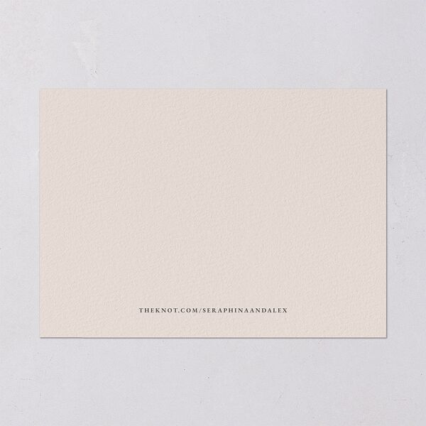 Botanical Initials Foil Save The Date Cards Rose Gold Pink Cotton Signature smooth Blank No Standard