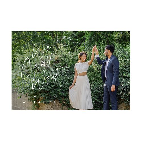 You Are Mine Save the Date Postcards Dark Navy