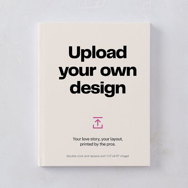 Upload Your Own Design Guest Book Pure White