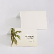 Hawaii Palm Trees Place Cards Sand Signature
