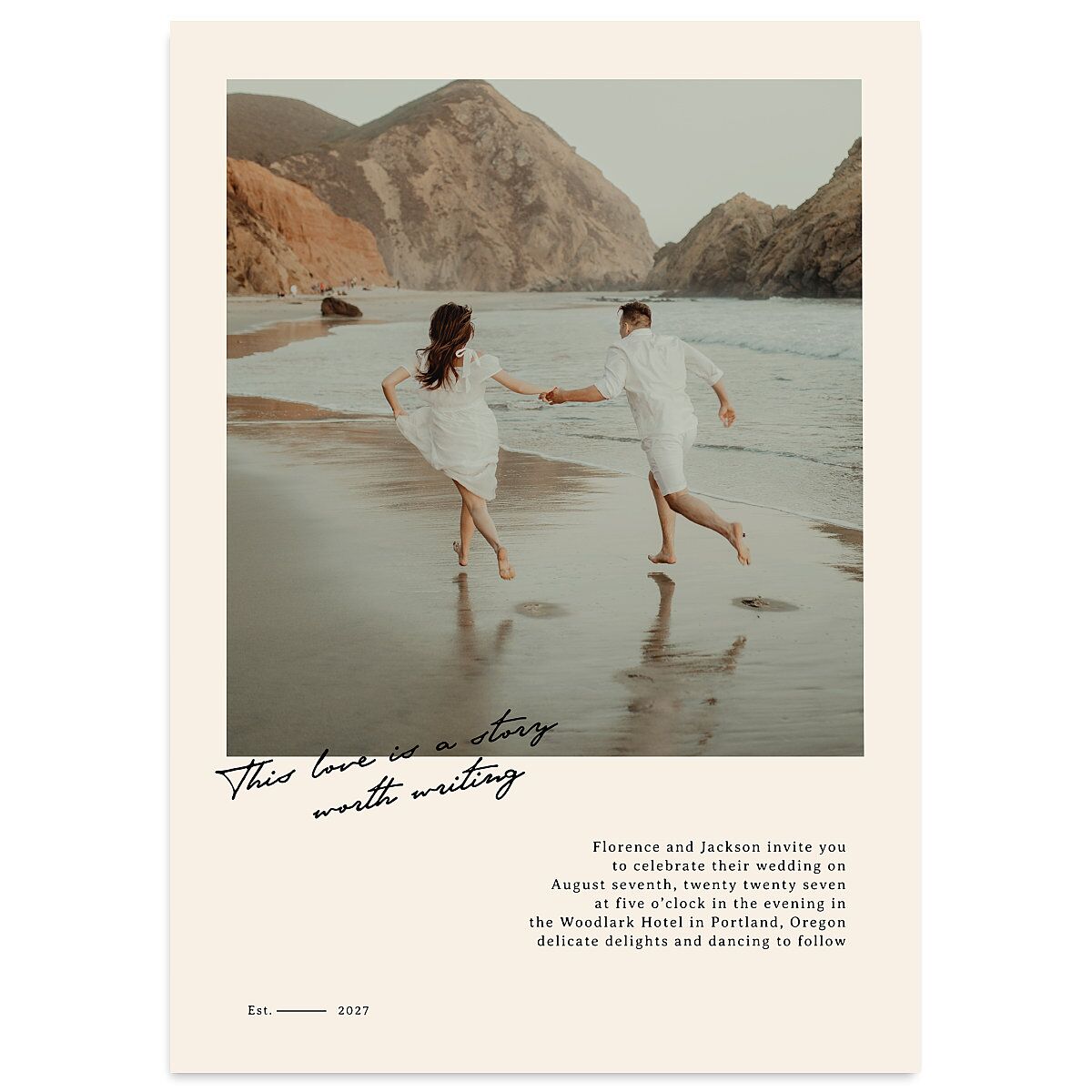Vintage Film Wedding Invitations