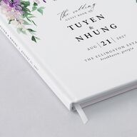 Sparkling Wisteria Guest Books Iris