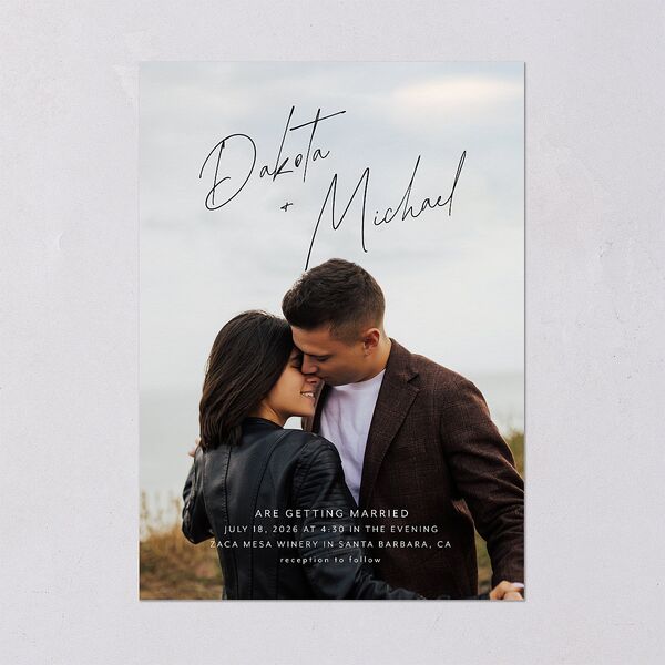 Signatures Wedding Invitations Off-White Signature Blank Standard No