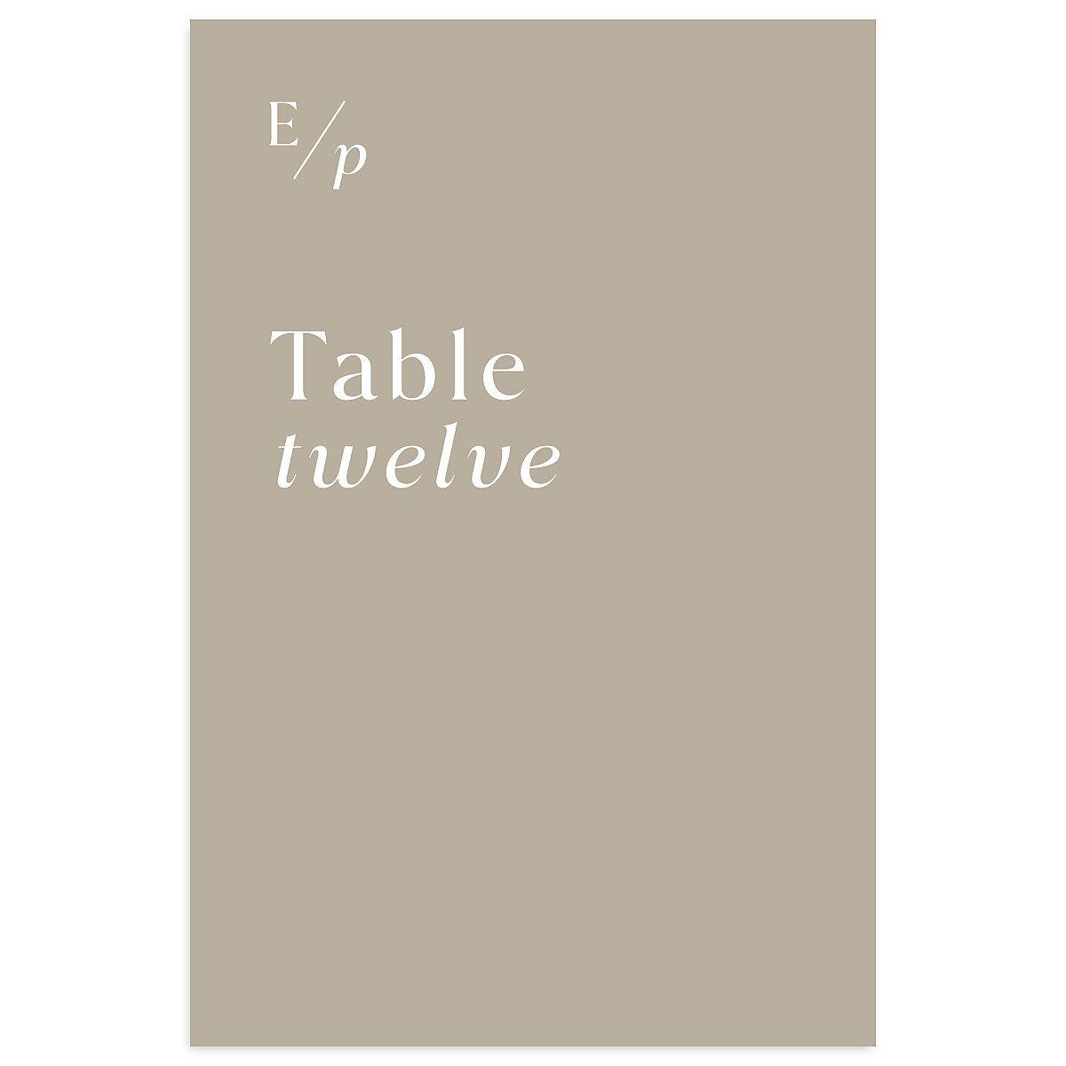 You and Me Table Numbers