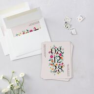 Indian Ascending Garland Save The Date Magnets Peony Magnet Paper