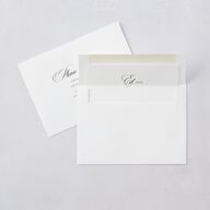 Lasting Frame Save the Date Cards Pure White Signature smooth Blank No Standard