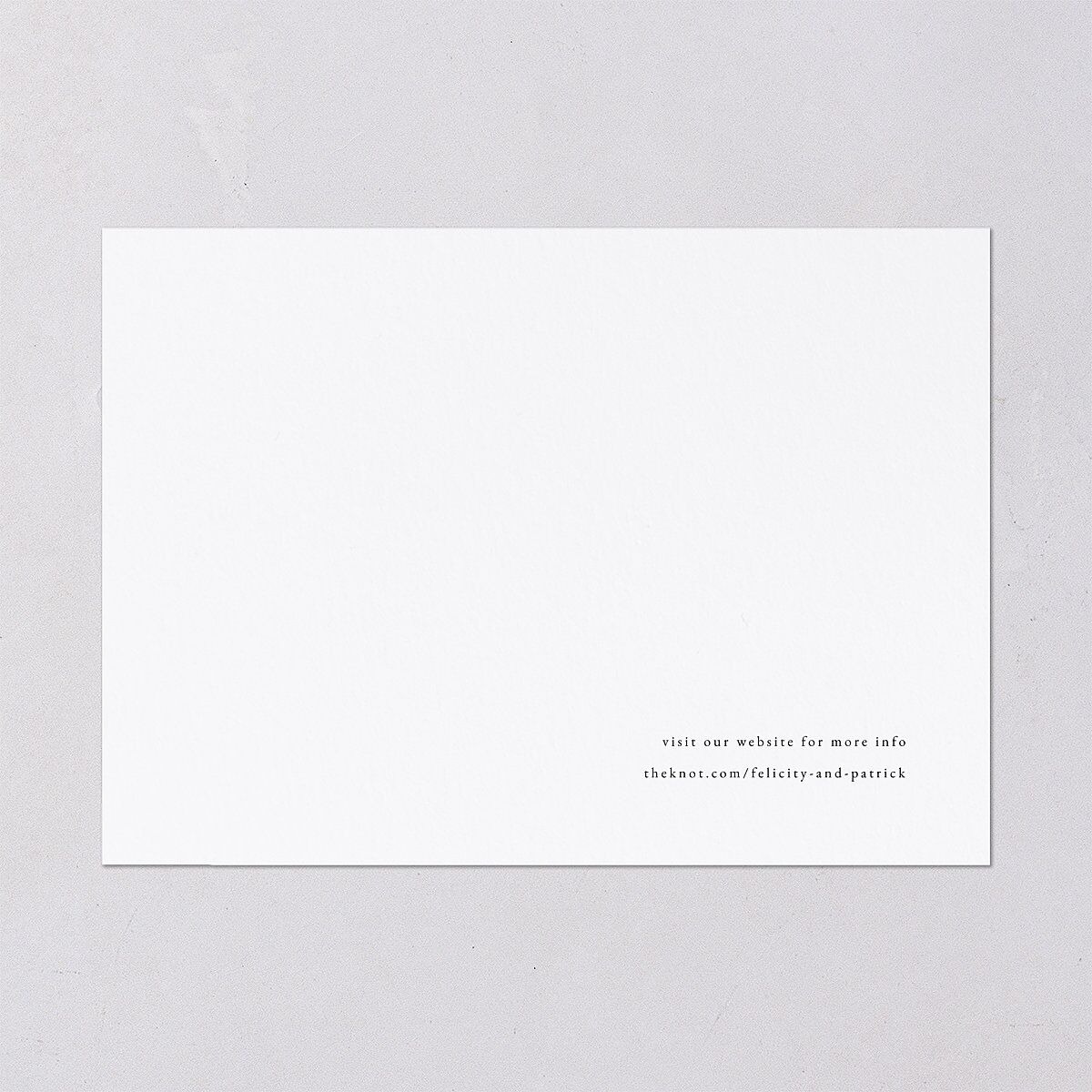 Simply Devoted Save the Date Cards Pure White Signature smooth Blank No Standard