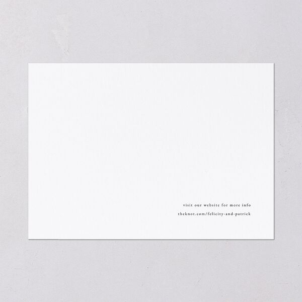 Simply Devoted Save the Date Cards Pure White Signature smooth Blank No Standard