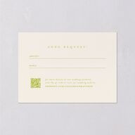 Modern Wedding Of Calligraphy Wedding Response Cards Chartreuse Signature Standard