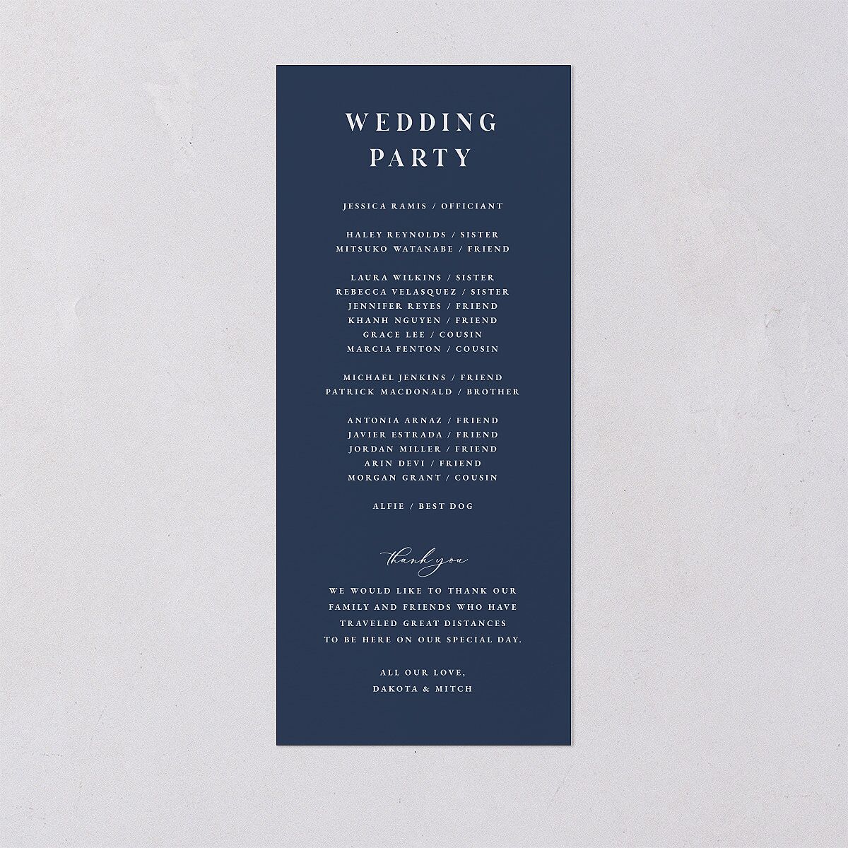 Mountain Escape Wedding Programs Silver Moody Blue Signature