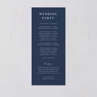 Mountain Escape Wedding Programs Silver Moody Blue Signature