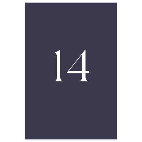 Monogram Portrait Table Numbers Dark Navy Signature