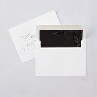 Vintage Gothic Save The Date Cards Licorice Signature smooth Blank No Standard