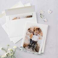 Western Cactus Save The Date Cards Eucalyptus Signature smooth Blank No