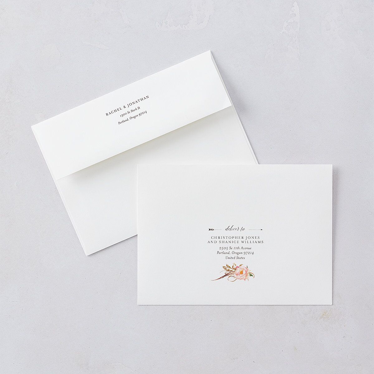 Bohemian Floral Bridal Shower Invitations Merlot Signature Blank Standard