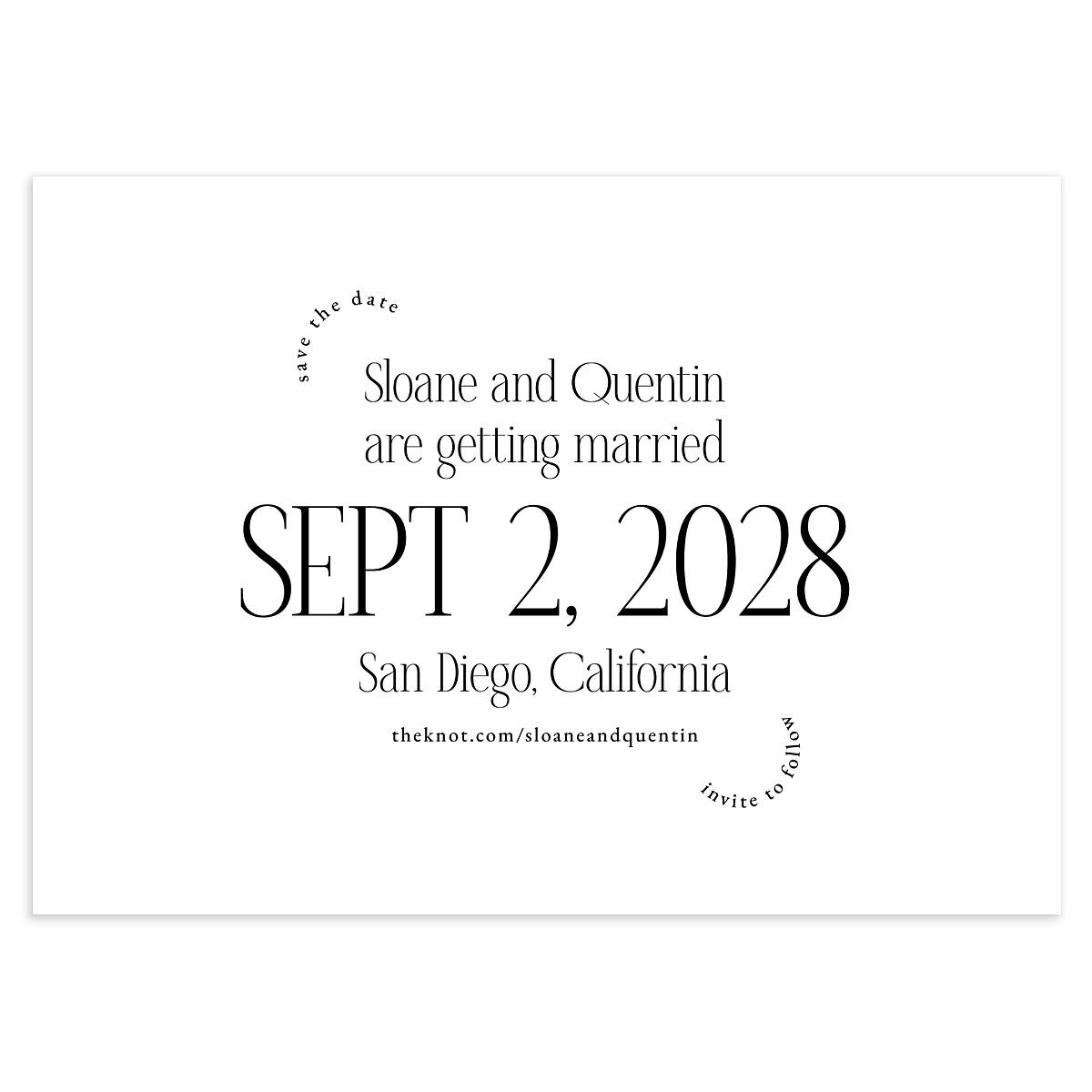 Accent Arches Save the Date Cards