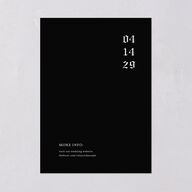 Minimalist Gothic Photo Wedding Invitations Ivory Signature Blank No Standard