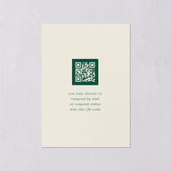 Woodland Whimsy Wedding Response Cards Hunter Green Signature Standard