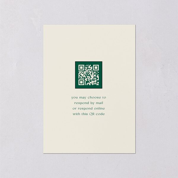 Woodland Whimsy Wedding Response Cards Hunter Green Signature Standard