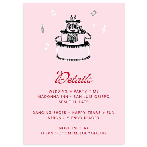 Whimsical Retro Cartoon Wedding Enclosure Cards Silver Signature Standard