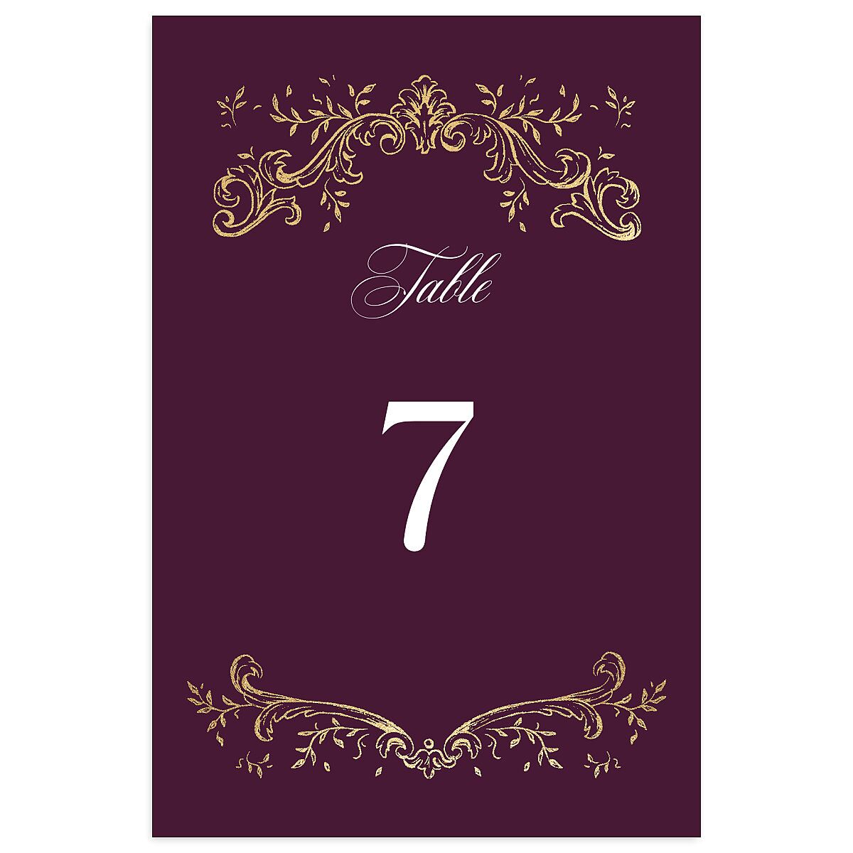Formal Opulent Frame Table Numbers