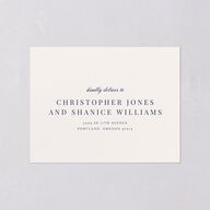 Elegant Lighthouse All-in-One Wedding Invitations Maritime Signature Light Both Recipient and Return Addresses No