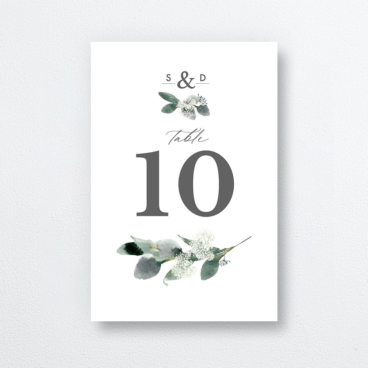Elegant Greenery Table Numbers — view 1