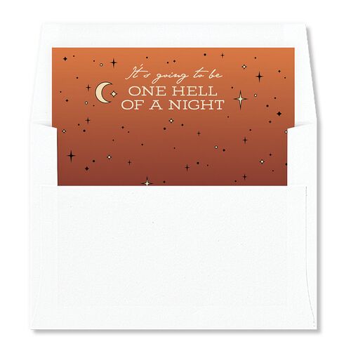 Halloween Tarot Skeletons Envelope Liners Pumpkin Standard