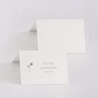 Dainty Monogram Place Cards Moon Rock Signature