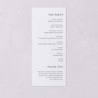 Natural Palette Wedding Programs Pure White Signature