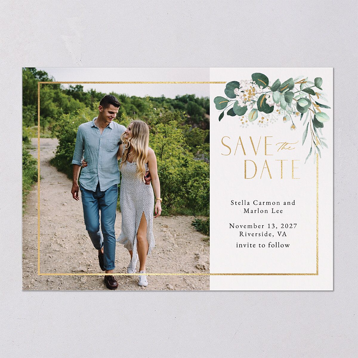Timeless Hoop Save The Date Cards — view 10