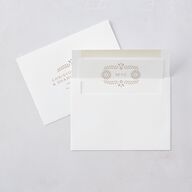 Papel Picado De Mexico Save The Date Cards Taupe Signature smooth Blank No Standard